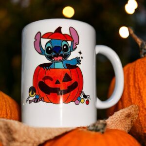 Taza Halloween Stitch calabaza