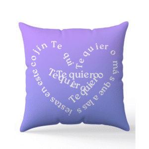 Cojín 'Te quiero más que a la siesta' – Amor en forma de descanso