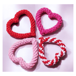 Juguete de cuerda para perro – Amor en forma de corazón para San Valentín