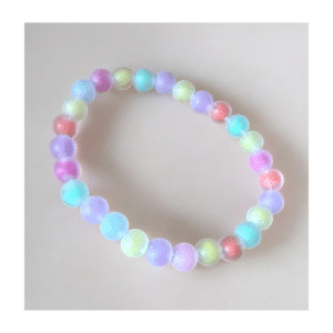Pulsera de cuentas pastel iridiscente