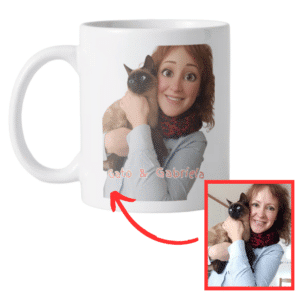 Taza personalizada de ilustración animada