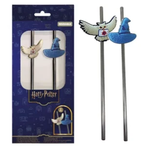 Pack 2 Pajitas Acero Inoxidable Harry Potter