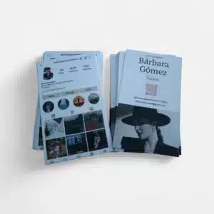 tarjetas de presentación para instagram