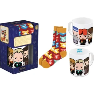 Set Taza 325ml + Calcetines Harry Potter Chibi