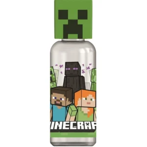 Botella Figurita 3D Minecraft 560ml