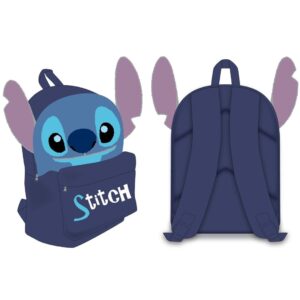 Mochila Figura 3D Azul Stitch 30x24x12 cm
