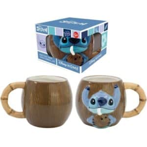 Taza Cerámica 3D Stitch Coco 420ml