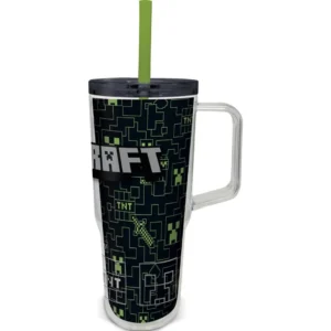 Taza Cool Doble Pared Minecraft Iconicmono 860ml