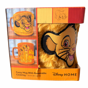Taza con Funda de Peluche Simba El Rey León 440ml