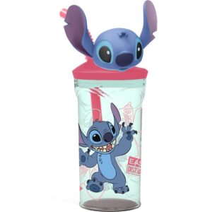 Vaso Figurita 3D Stitch Flowers 360ml