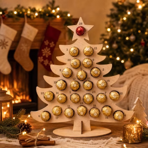 Árbol / Reno de Navidad con 24 Chocolates Ferrero Rocher